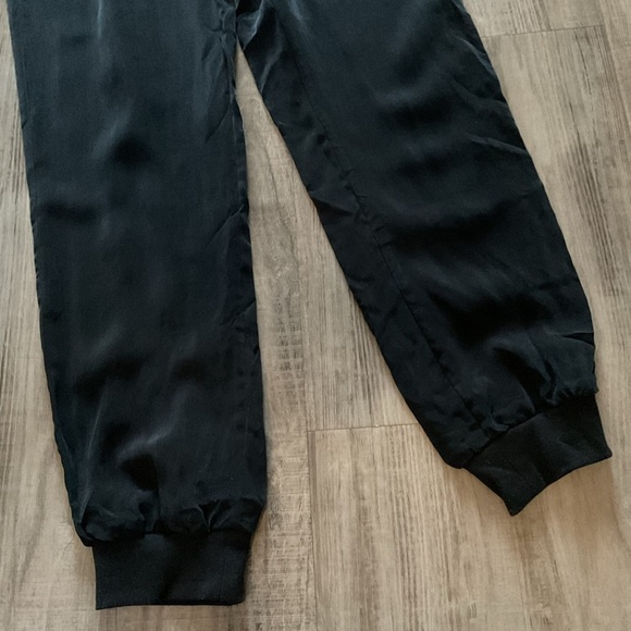 Alice + Olivia Zila Sleeveless Jumpsuit Women's XSBlack Solid Tie Waist Zip Back - Picture 6 of 9